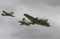 B-17G Flying Fortess and P-51 Mustang