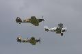 Gloster Gladiator and Hawker Hurricans RAF