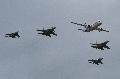 MIG-29SMT, MIG-29OVT, Su-30MKI, Su-35 and Sukhoi Super Jet proto 2