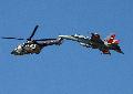 Superpuma Cougar and F-18 Hornet Suisse AF