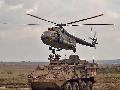 Mi-8T HunAF and Stryker combat vechile US.Army