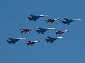 Stizsi and Russian Knights MiG29 and Su-27, Russian Air Force