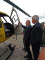 AS-350 open door, Istvan Simicsko, Defence Minister, Hungary