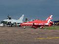 Typhoon F1 and Hawk Red Arrows, RAF