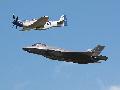 P-51 Mustang and F-35 US Heritage Flight