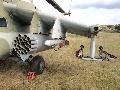 Mi-24D unguided rocket pod, and pilon, and 9M17P (Falanga) ATGM  pilon