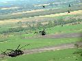 Fire Blade exercise helicopters
