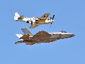 F-35A USAF and P-51 Mustang